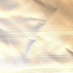 white  polyester tablecloth  80x56" exc condition